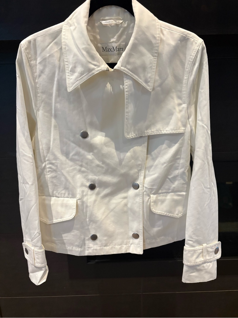 MaxMara Women's Double-Breasted cotton jacket